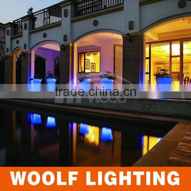 Garden Decor LED Illuminated Plastic Flower Planter