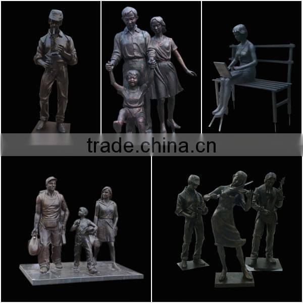 Decorative Bronze Figure Sculpture with Deer