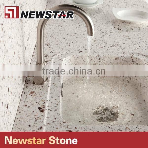 Newstar marble vein artificial quartz stone vanity top