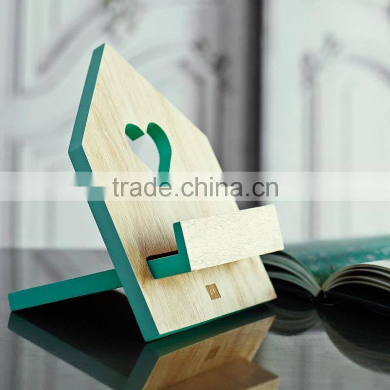 High Quality Wooden Bookend Color Side Wooden Stand Holder