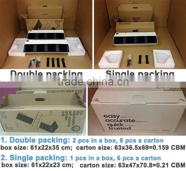 indoor vertical growing green wall system garden wall planter