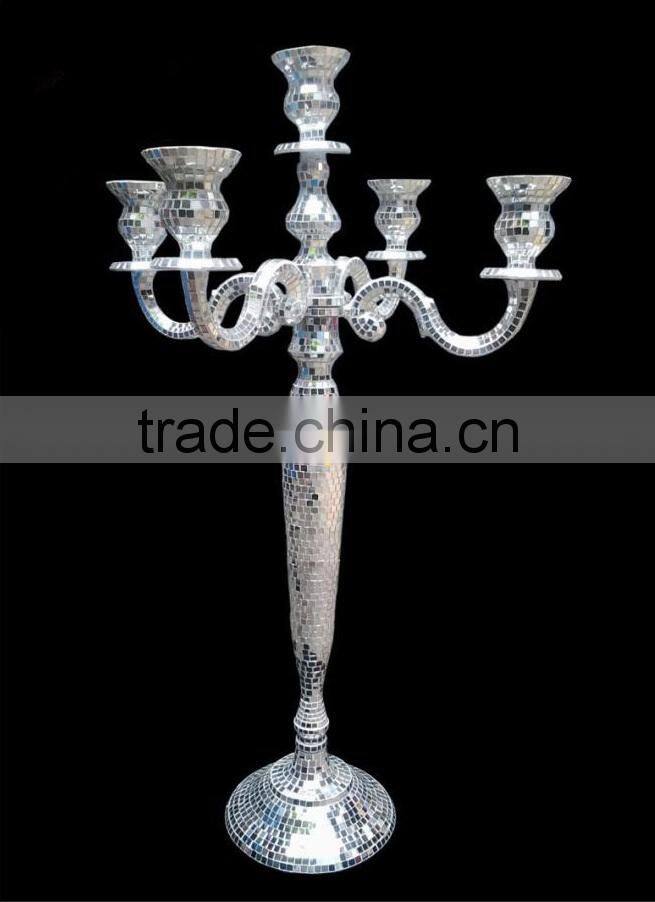 mosaic candelabra 9 arms mosaic wedding floor candelabra