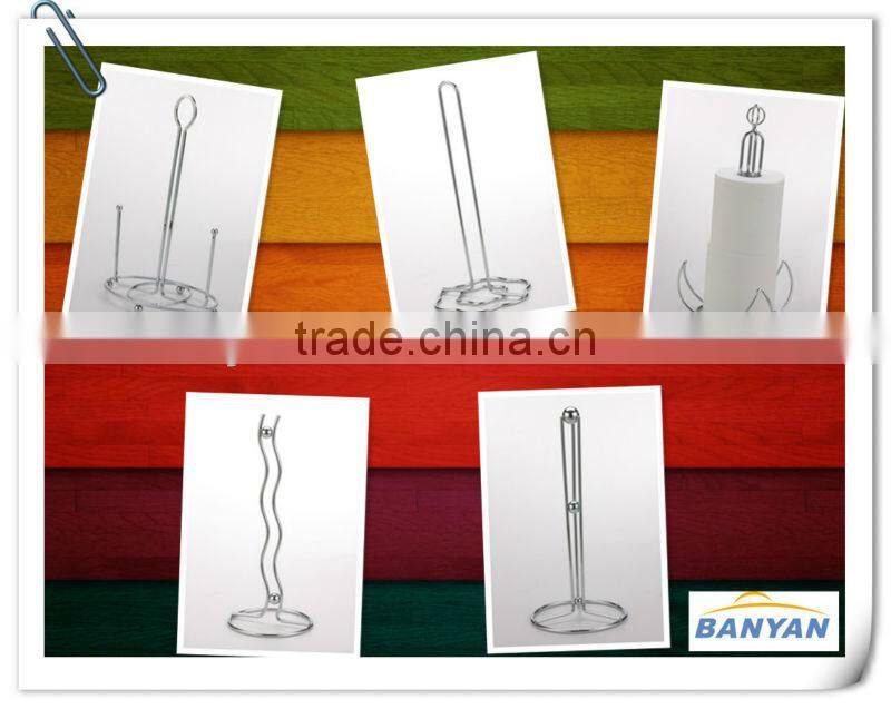 Jiangmen Free Standing Steel Wire Bathroom Toilet Paper Towel Holder