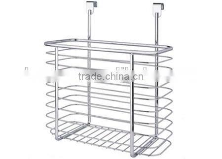 2016 Wholesale Iron Wire Over Cabinet Door Kitchen Storage Basket