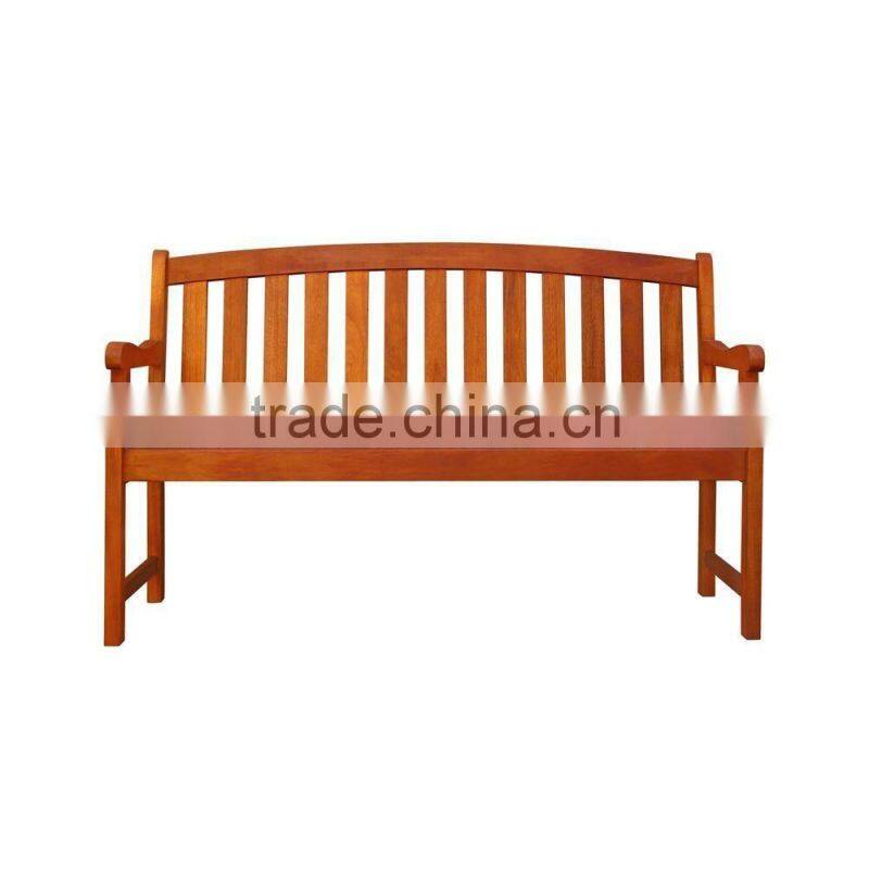 Park long chair outdoor carved double seat teak wood bench