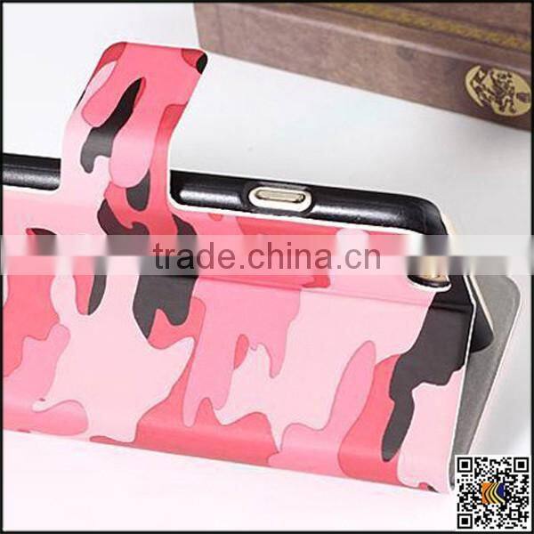 2017 Hotsale Camouflage Leather Mobile Phone Case For iPhone5