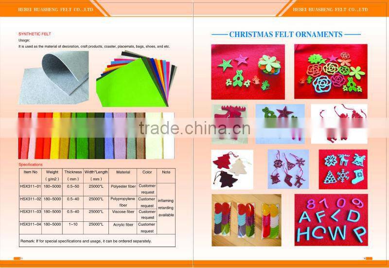 100% polyester rolling felt polyester felt in rolls