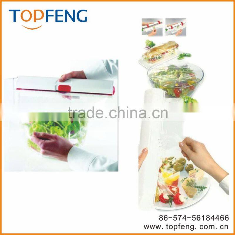 cling film cutter, plastic wrap cutter,fresh-keeping film cutter,click cutter,manual cutter/thumb cutter