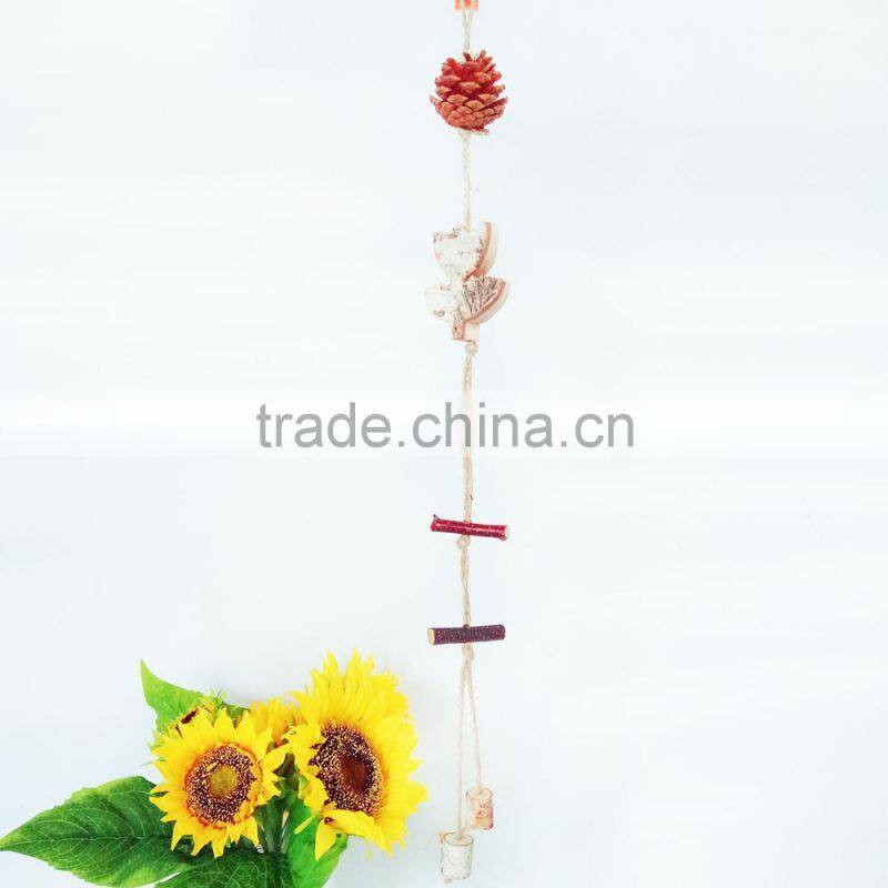 Pastoral style decorative wooden aeolian bells