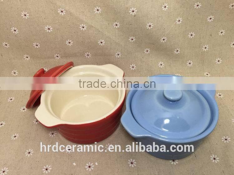 Stocked Industrial ceramic Soup pot Milk Pot Dessert bowl