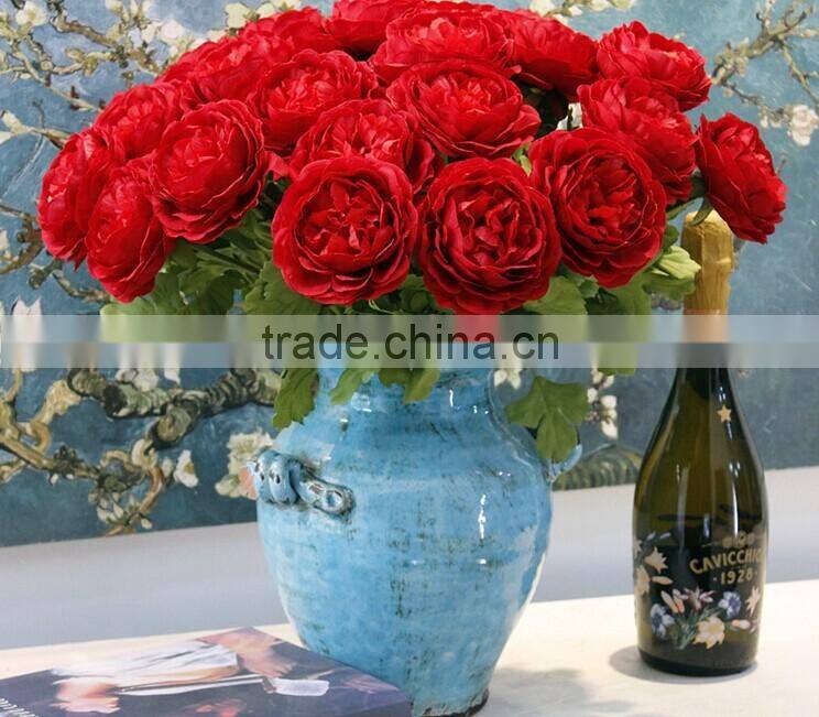 SJNP0663 Factory price wholesale peony, artificial peony flowers
