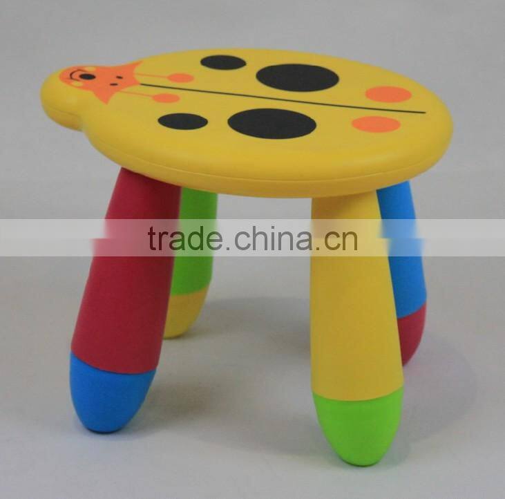 detachable lovely carton shape plastic kids stool