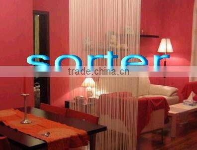 modern style red colour polyester string curtain