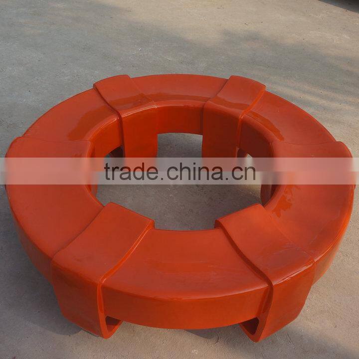 Outdoor fiberglass round garden chair