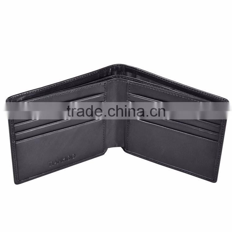 Tianhooo RFID Blocking Minimalist Genuine Leather Slim Front Pocket Wallet