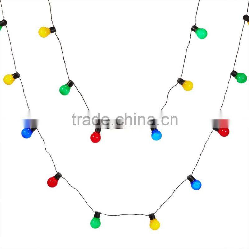 30 Multi Coloured hanging LED Festoon Party Lights