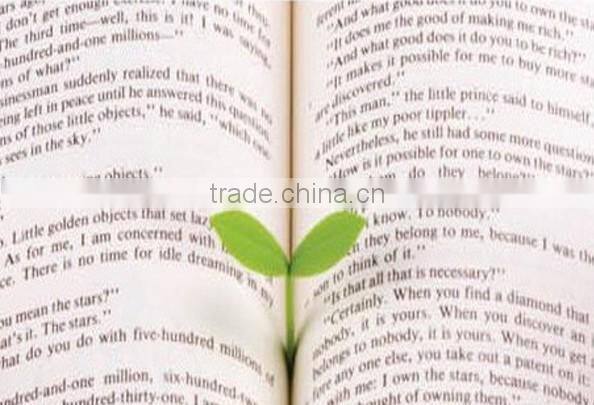 fancy design leaf shape silicone bookmark