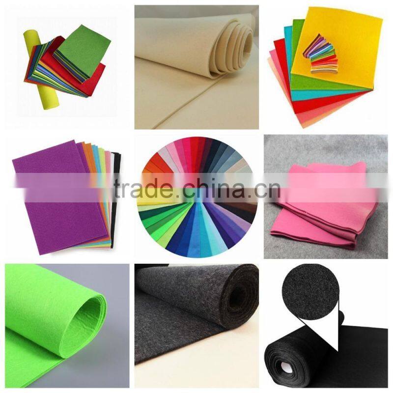 Blue , red , green 2mm thickness polyester felt