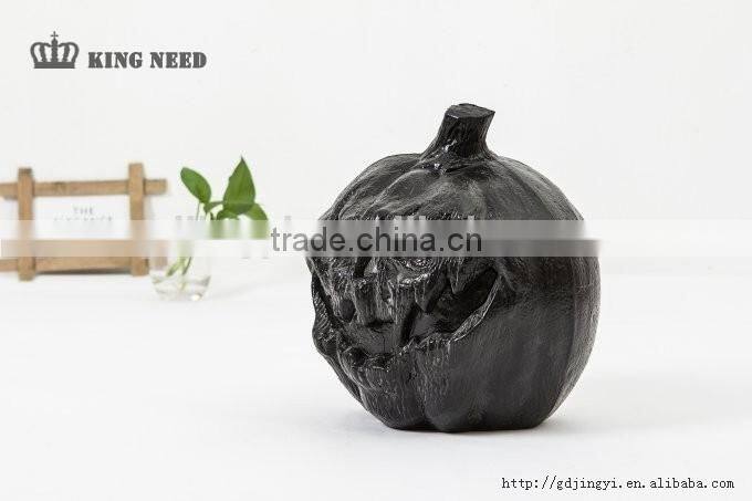 wholesale black pumpkin halloween toys with LED light