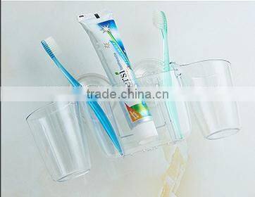 plastic transparent toothbrush holder combination set