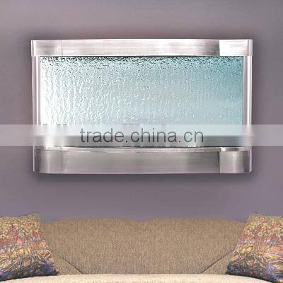 Cascade springs wall mounted stainless steel indoor water features ideas UK