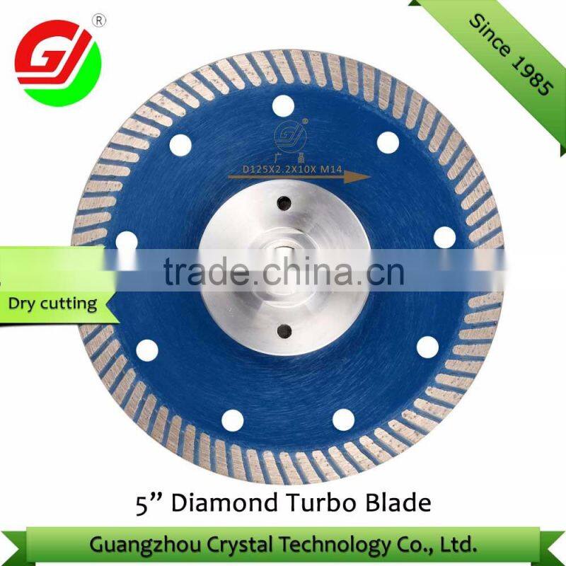Stone Cutting Blade with Protection Teeth 5" Diamond Circular Saw Blade