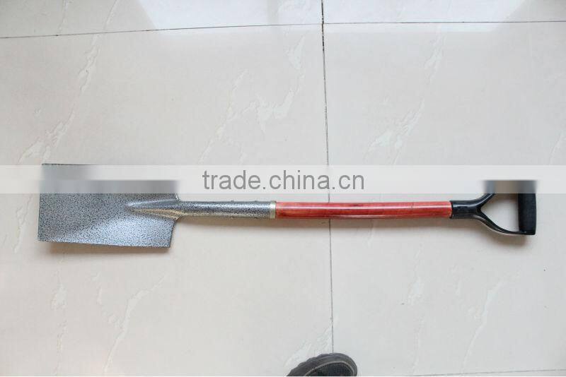2013 new painted TUV/GS standard fiberglass poly grip S512D snow, fire and garden shovel with fiberglass and wooden handle
