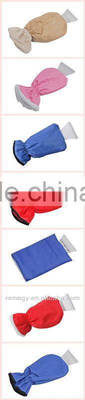 210D polyster ice scrapers with gloves for promotional
