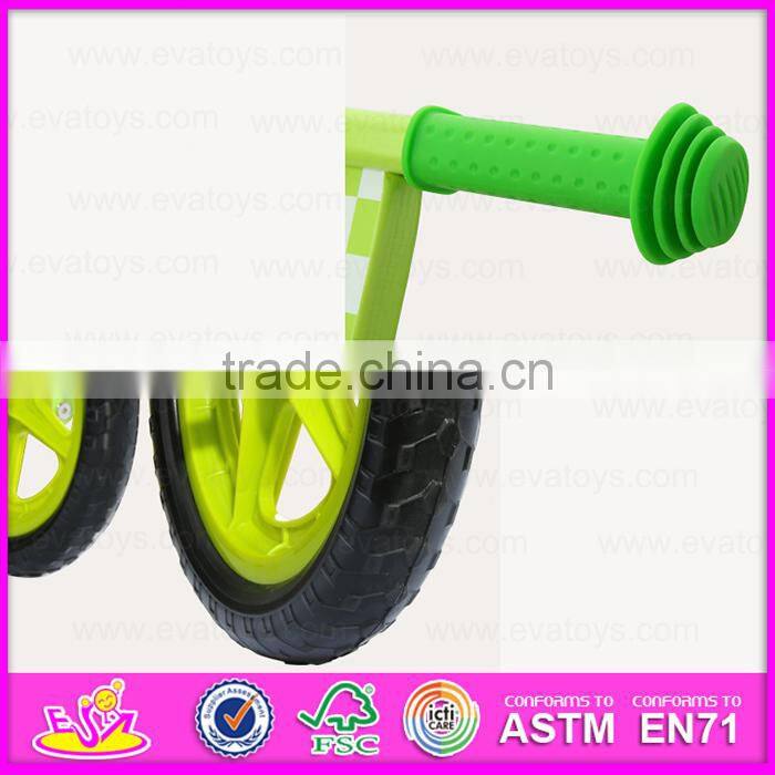 Comfortable Safe perfect Wooden kids bicycle,New design children wooden walking balance bicycle W16C132