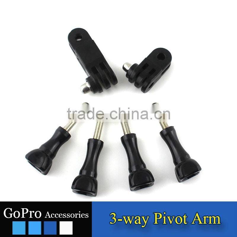 2016 New Wholesale 3-way pivot arm for sports camera accessory action camera accessory