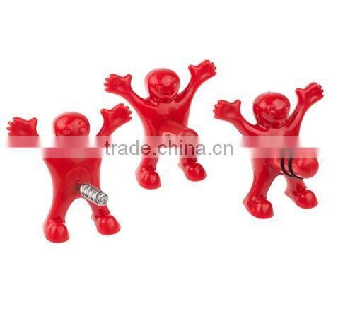 Newest Funny Happy Man Guy Wine Stopper Opener Bottle Opener Set Promotion