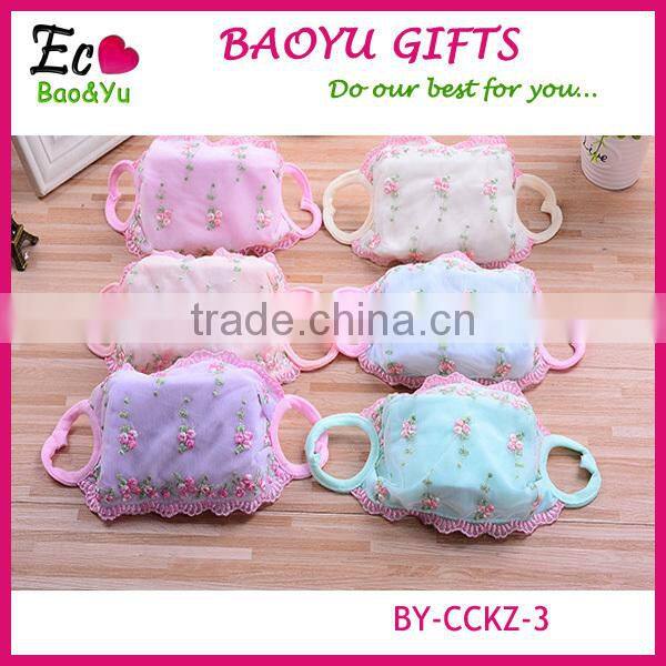 Hot selling fashion summer sunscreen mask/anti-dust lace flu face respirator for women