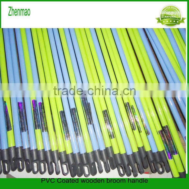 120cm*2.2 cm wooden broom handle with black cap