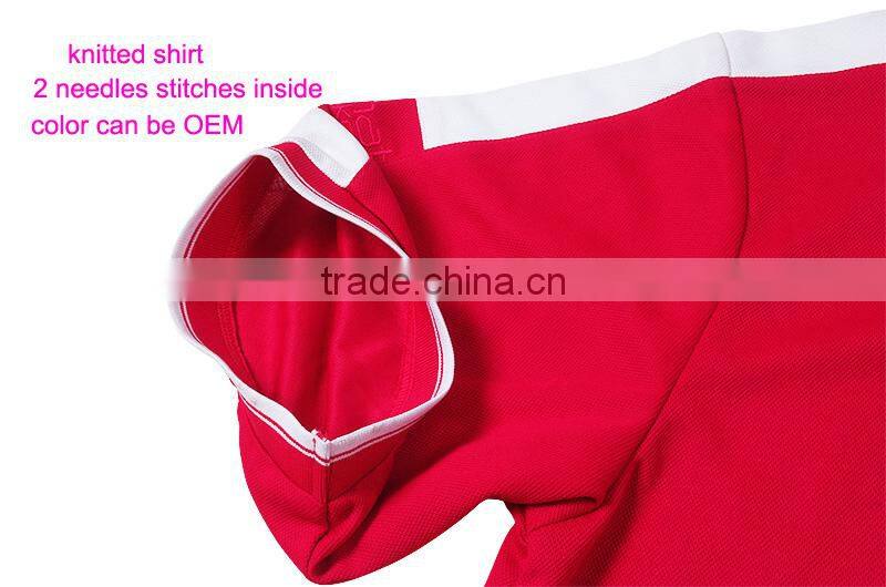 High Quality Men's Cool Customized Designs and Brands Factory Plain Dyed Red Polo Shirt