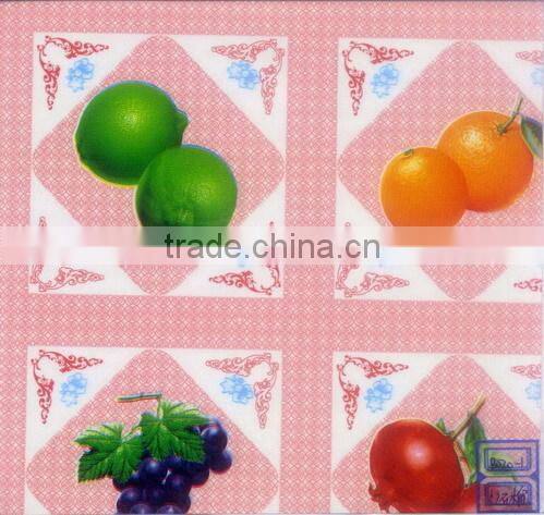 2014 NEW Style Designed HOT SELL Fashion Printed Fruit PVC clear table cover cloth