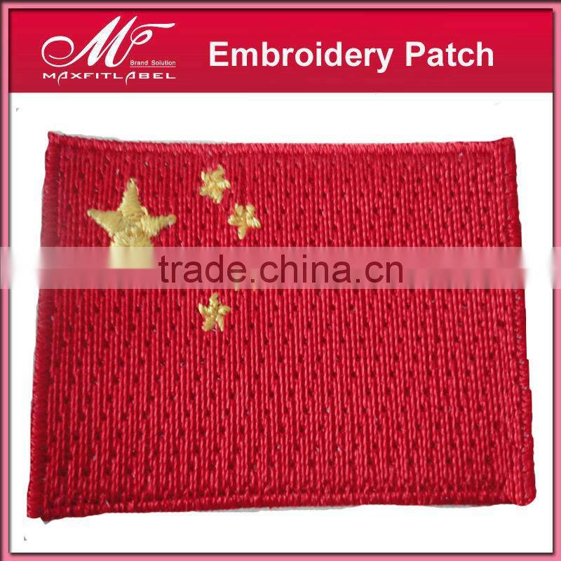 High quality customized iron-on backing embroidery patch