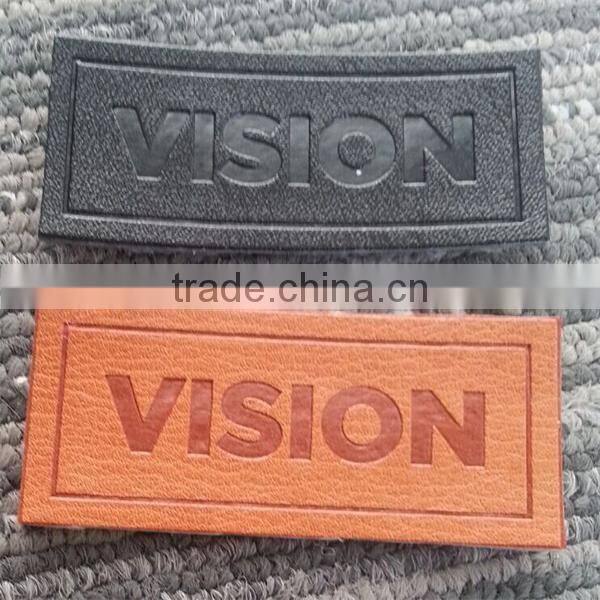 2017 china cheap high quality jeans leather patches