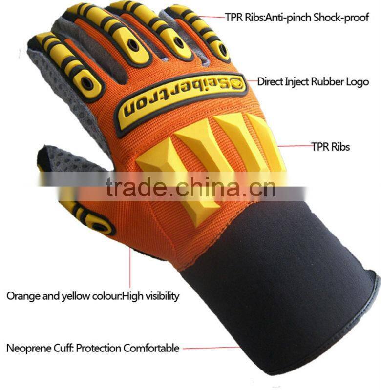 Seibertron Kong SDXW Impact Protection safety gloves Oil and Gas hand gloves Industrial hand gloves working gloves