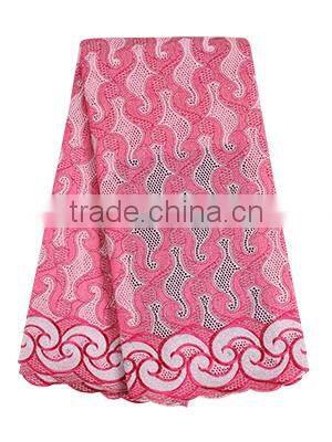 Water Soluble 2016 New Design SL0417-1 100% Cotton Swiss Voile Laces