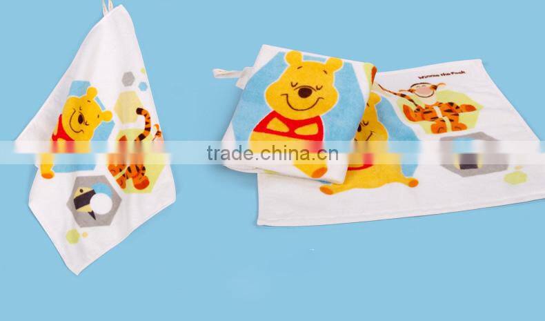 Wholesale Custom Cheap 100% Cotton Velour Printed Hand Towels
