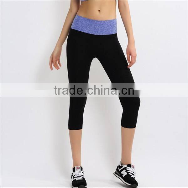Made in China high quality fashion sports yoga capri legging