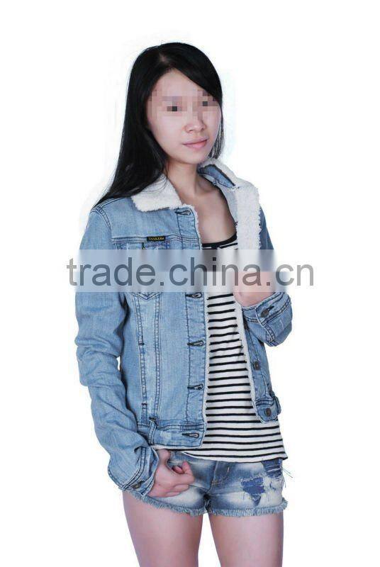 High quality fashion impeccable fit women denim jackets