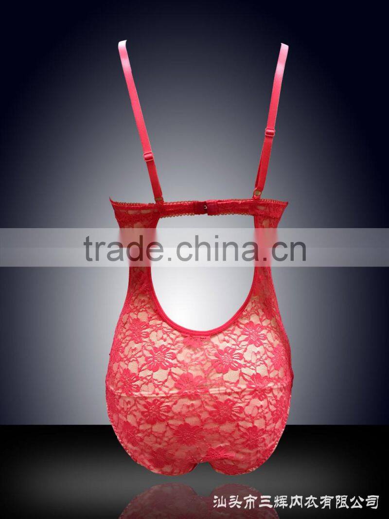 New style red sexy mature woman lingerie for women