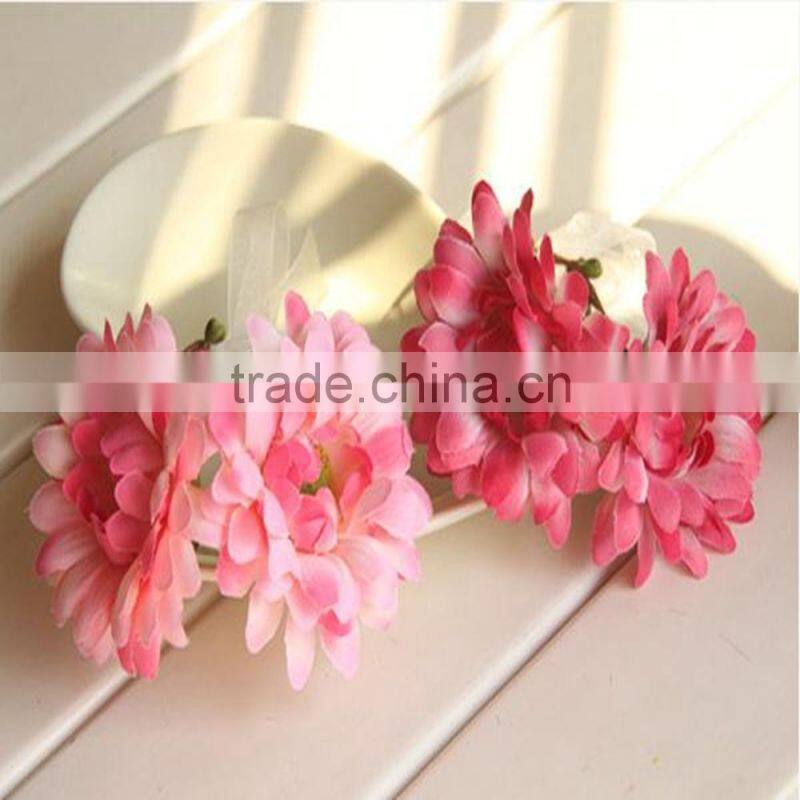 Wholesale Artifical Flora Bridal Headband Sunflower Head Wreath