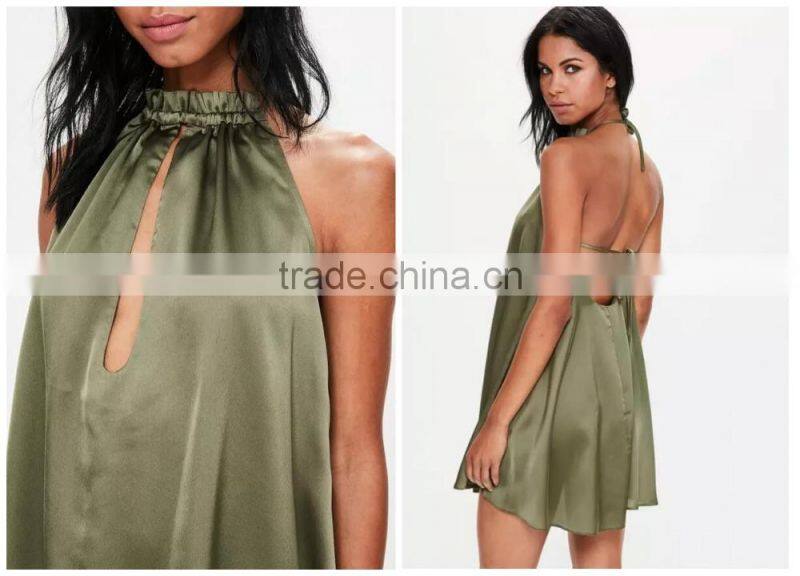 Woman fashion summer evening dress latest sexy dress designs one piece cotton loose swing dress