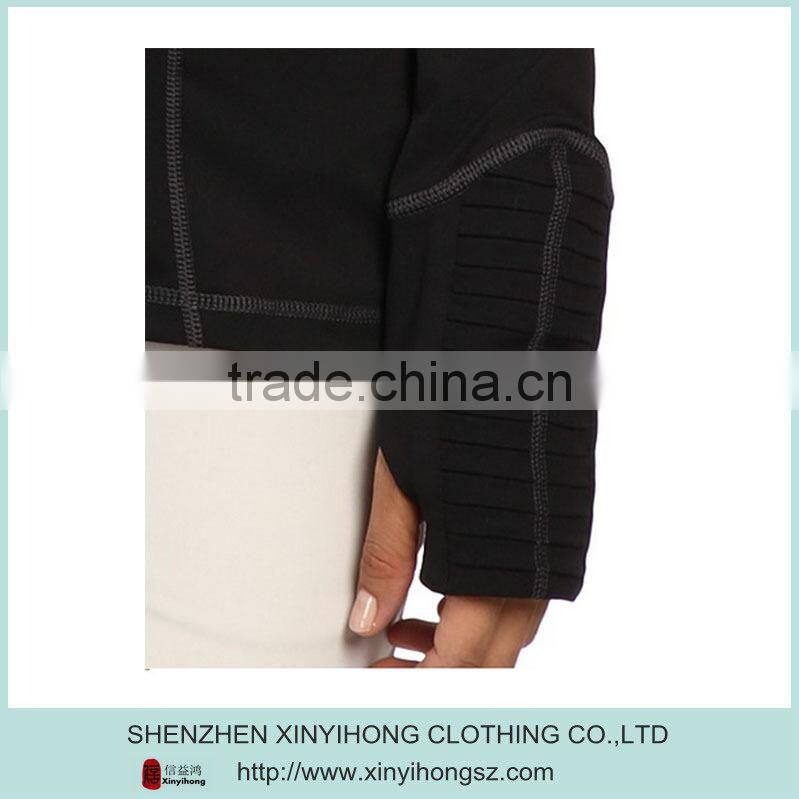 Long raglan sleeves dryCELL performance Quarter-length zip golf no hoodies