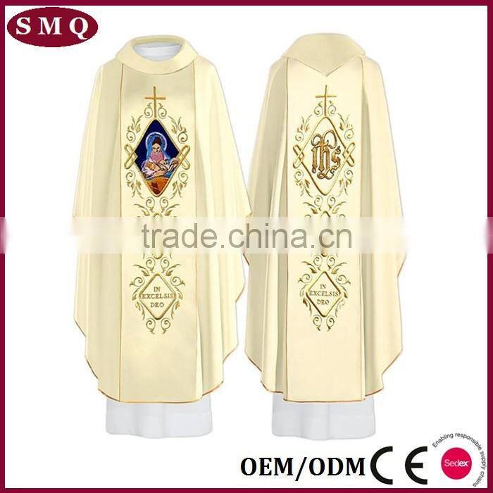 Church Design Hand Sew Trim Embroidery Chasuble