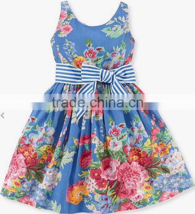 Factory prices direct sales of fine girl black striped fruit print dresses hot girls without dress photos