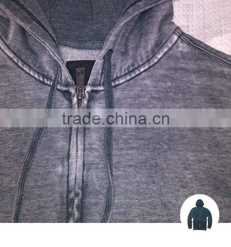 stone washed disressed bulk zip blank hoodies