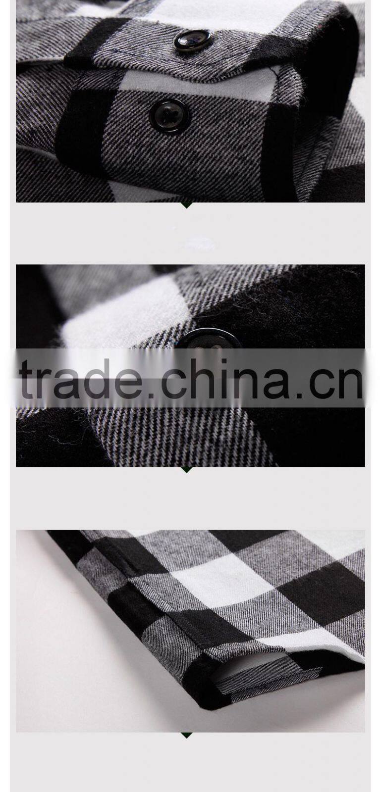wholesale custom plaid flannel shirt for men